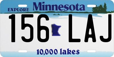 MN license plate 156LAJ