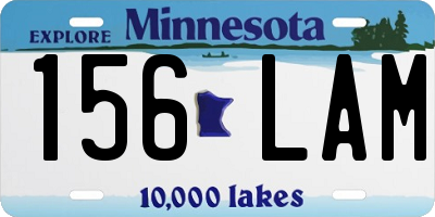 MN license plate 156LAM