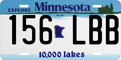 MN license plate 156LBB