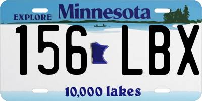 MN license plate 156LBX