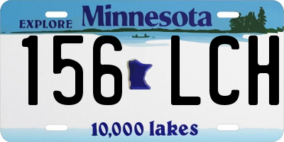 MN license plate 156LCH