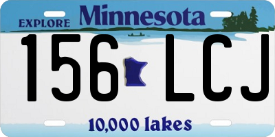 MN license plate 156LCJ