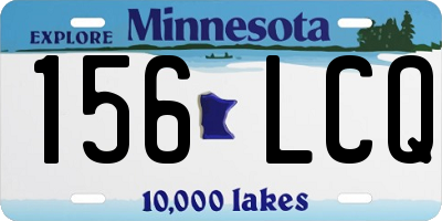 MN license plate 156LCQ