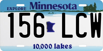 MN license plate 156LCW
