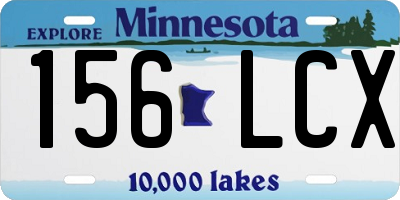 MN license plate 156LCX