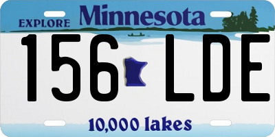 MN license plate 156LDE