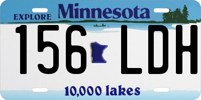 MN license plate 156LDH