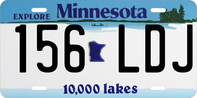 MN license plate 156LDJ