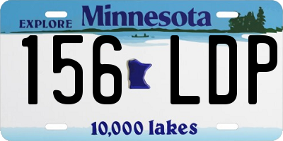 MN license plate 156LDP