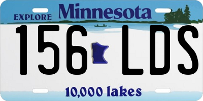 MN license plate 156LDS