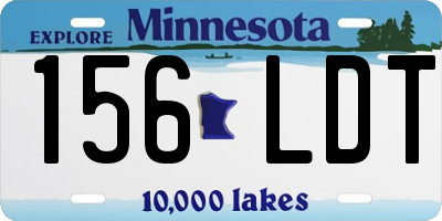 MN license plate 156LDT