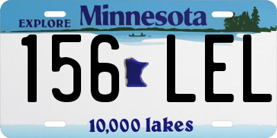 MN license plate 156LEL