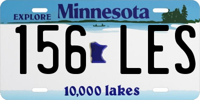 MN license plate 156LES