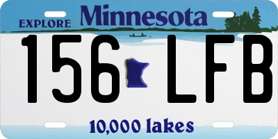 MN license plate 156LFB