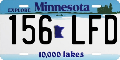 MN license plate 156LFD