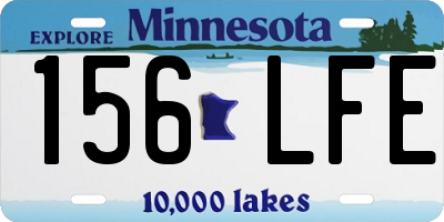 MN license plate 156LFE