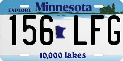 MN license plate 156LFG