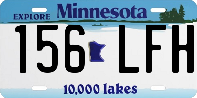 MN license plate 156LFH
