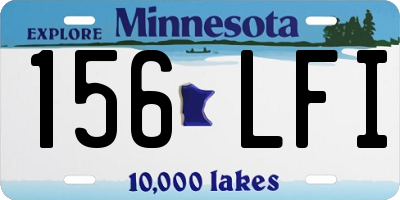 MN license plate 156LFI