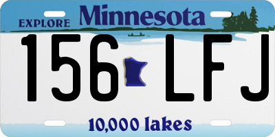 MN license plate 156LFJ