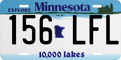 MN license plate 156LFL