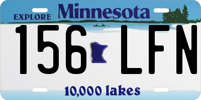 MN license plate 156LFN