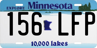 MN license plate 156LFP