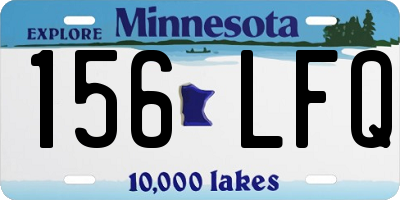 MN license plate 156LFQ