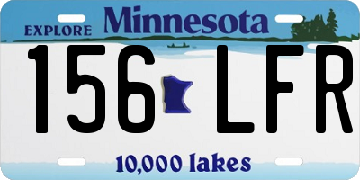 MN license plate 156LFR