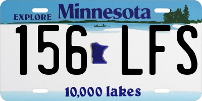 MN license plate 156LFS