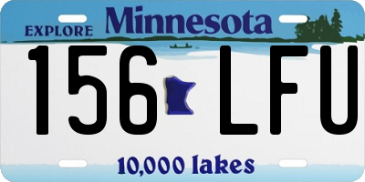 MN license plate 156LFU