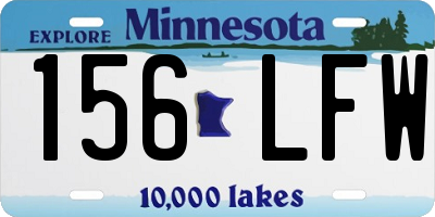MN license plate 156LFW