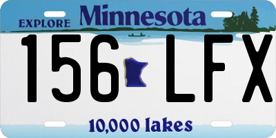 MN license plate 156LFX