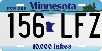 MN license plate 156LFZ