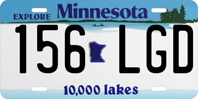 MN license plate 156LGD