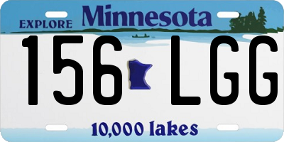 MN license plate 156LGG