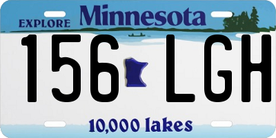 MN license plate 156LGH