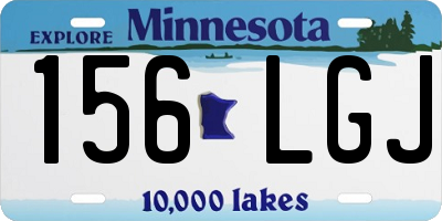MN license plate 156LGJ
