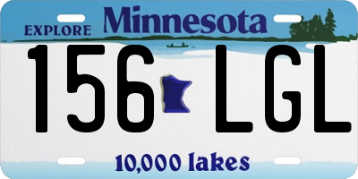 MN license plate 156LGL