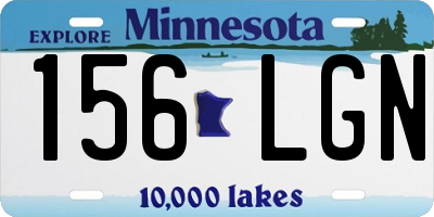 MN license plate 156LGN