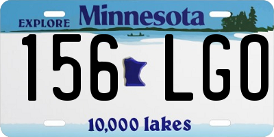 MN license plate 156LGO