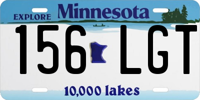 MN license plate 156LGT
