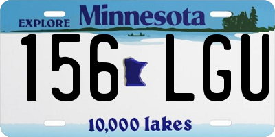 MN license plate 156LGU