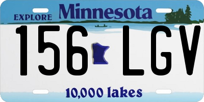 MN license plate 156LGV