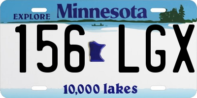 MN license plate 156LGX