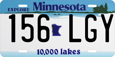 MN license plate 156LGY