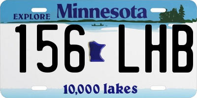 MN license plate 156LHB