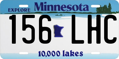 MN license plate 156LHC