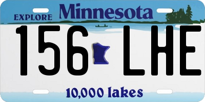 MN license plate 156LHE