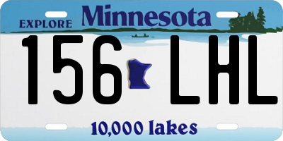 MN license plate 156LHL